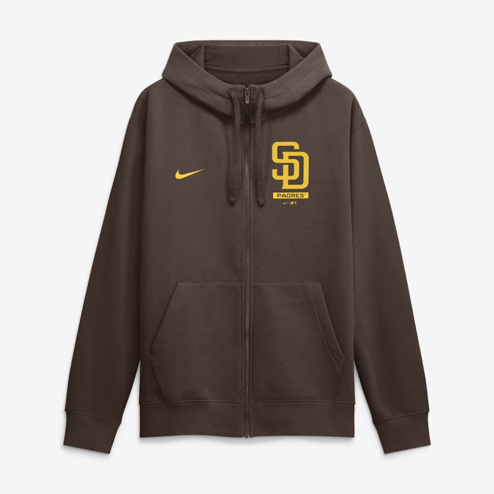 San Diego Padres Nike Primetime Lockup Full-Zip Hoodie - Brown - Nike Lifestyle