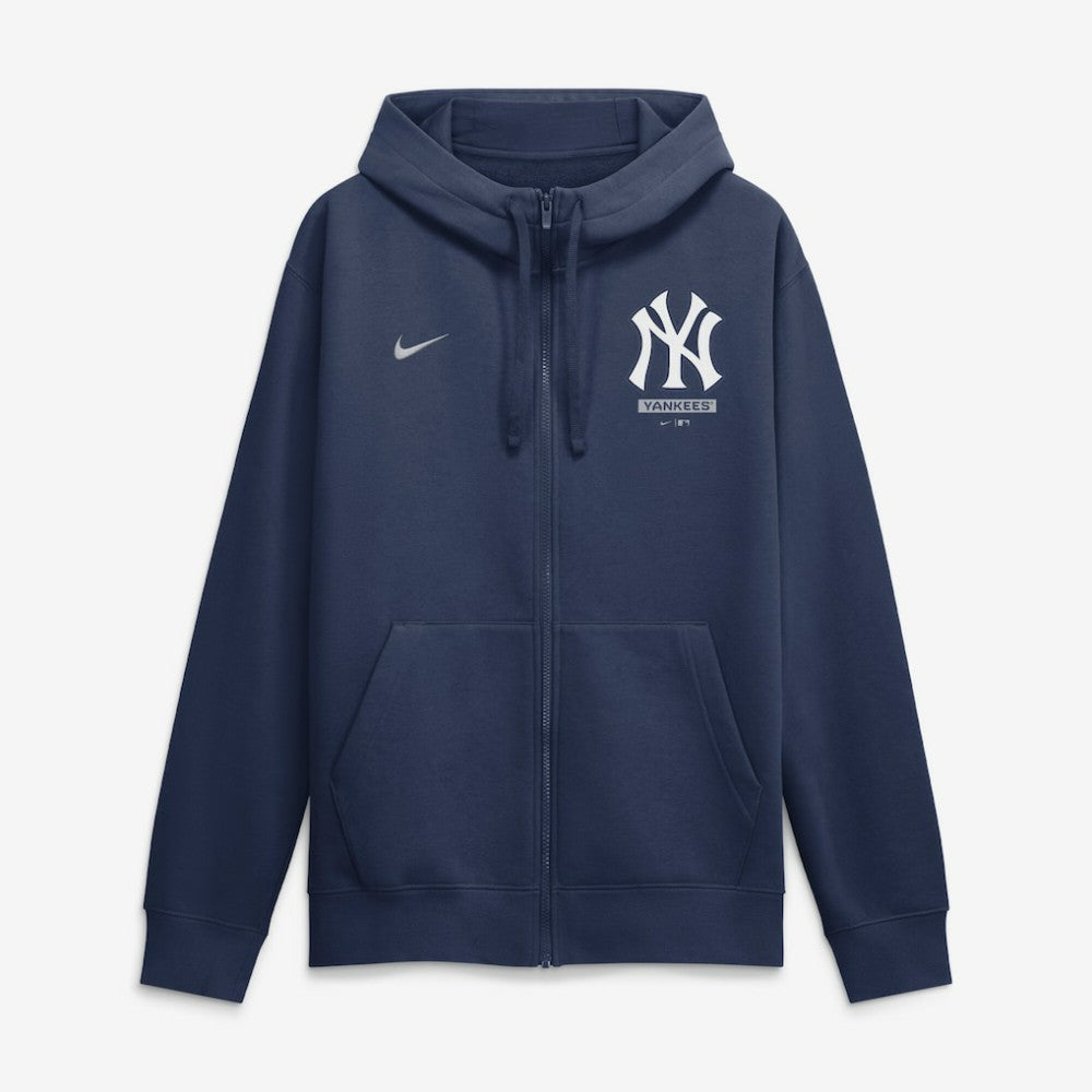 New York Yankees Nike Primetime Lockup Full-Zip Hoodie - Navy - Nike Online