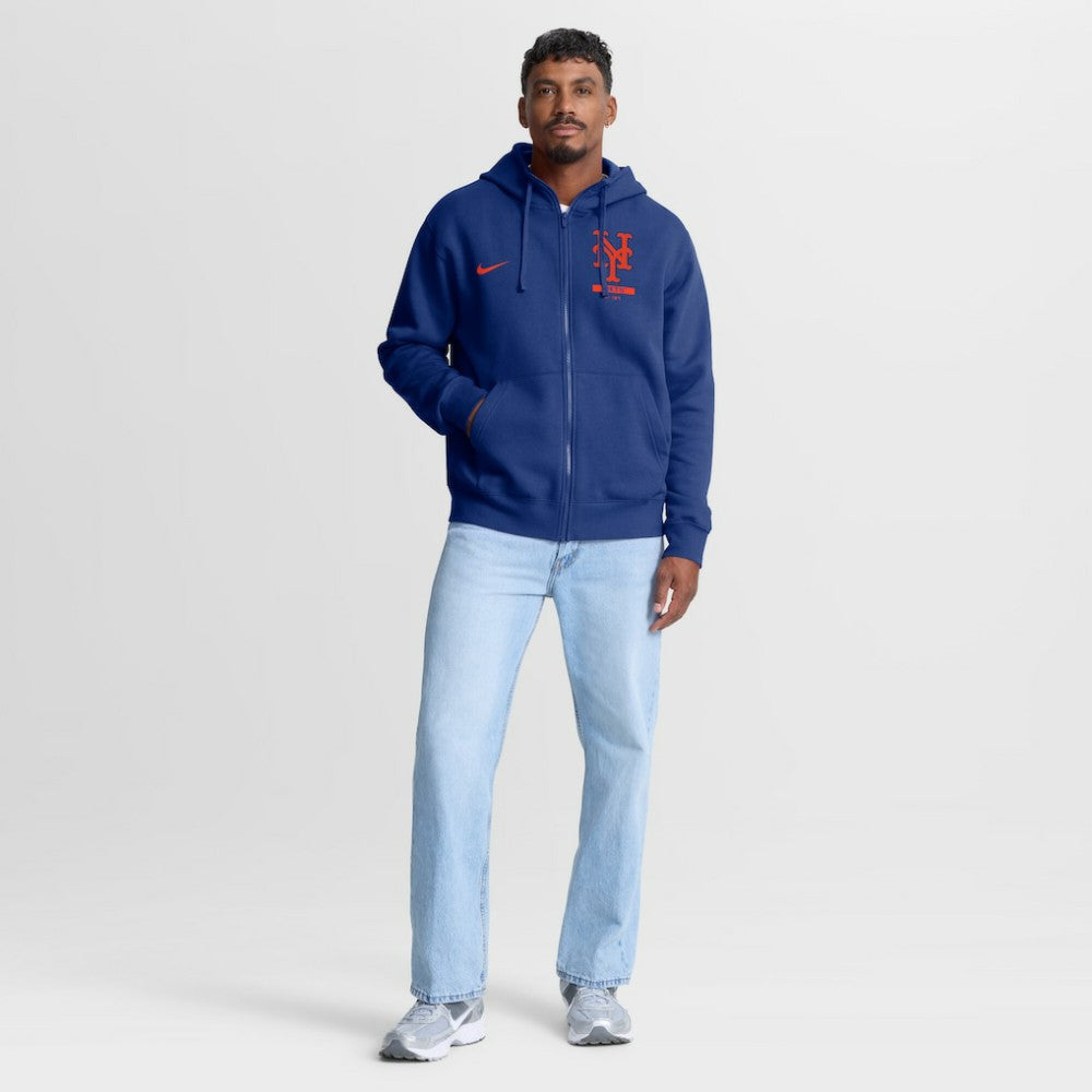 New York Mets Nike Primetime Lockup Full-Zip Hoodie - Royal - Nike Discount
