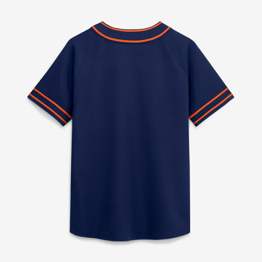Detroit Tigers Fanatics Women's Diva Race Ahead Raglan V-Neck T-Shirt - Navy - Fanatics Sale