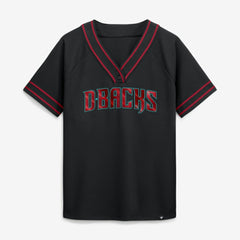 Arizona Diamondbacks Fanatics Women's Diva Race Ahead Raglan V-Neck T-Shirt - Black - Fanatics on Sale
