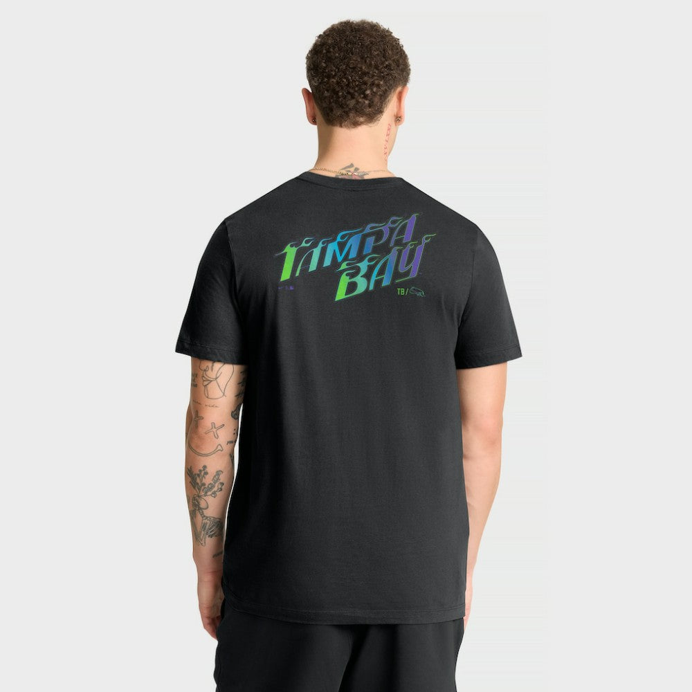 Tampa Bay Rays Nike City Connect 2-Hit T-Shirt - Black - Nike on Sale