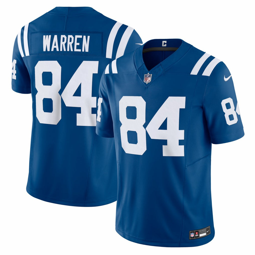 Nike Tyler Warren Indianapolis Colts Team Vapor F.U.S.E. Limited Jersey Royal