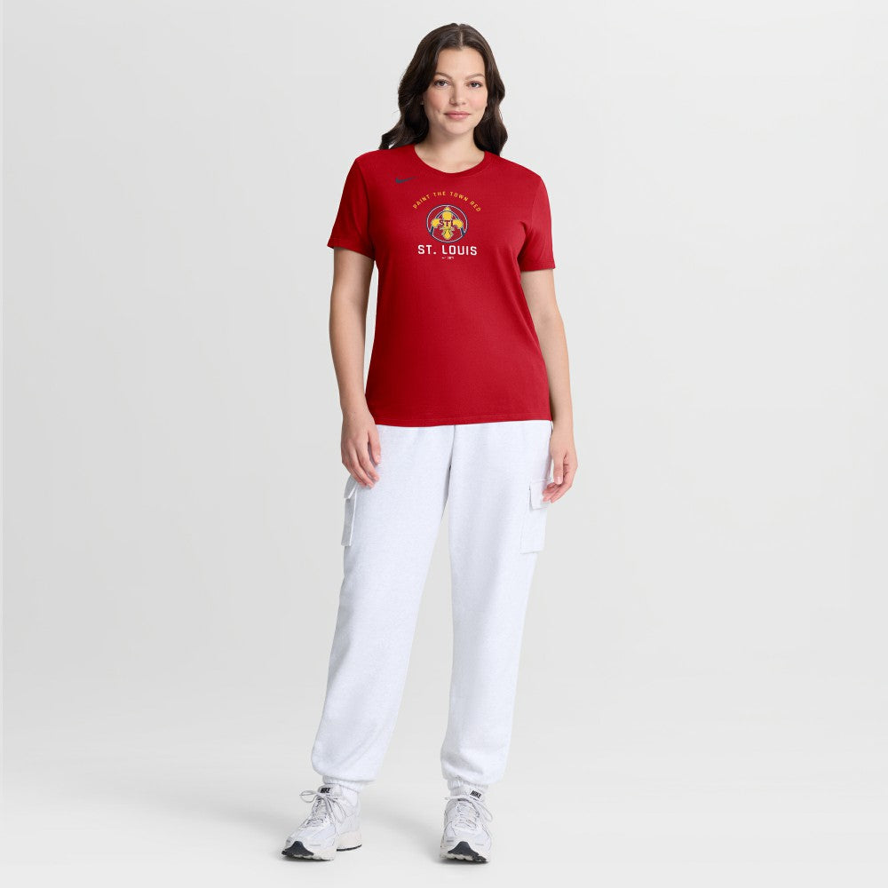 St. Louis Cardinals Nike Women's City Connect Arch T-Shirt - Red - Nike on Sale