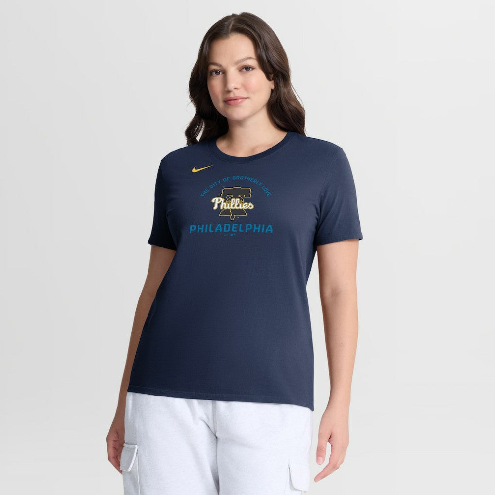 Philadelphia Phillies Nike Women's City Connect Arch T-Shirt - Navy - Nike Discount