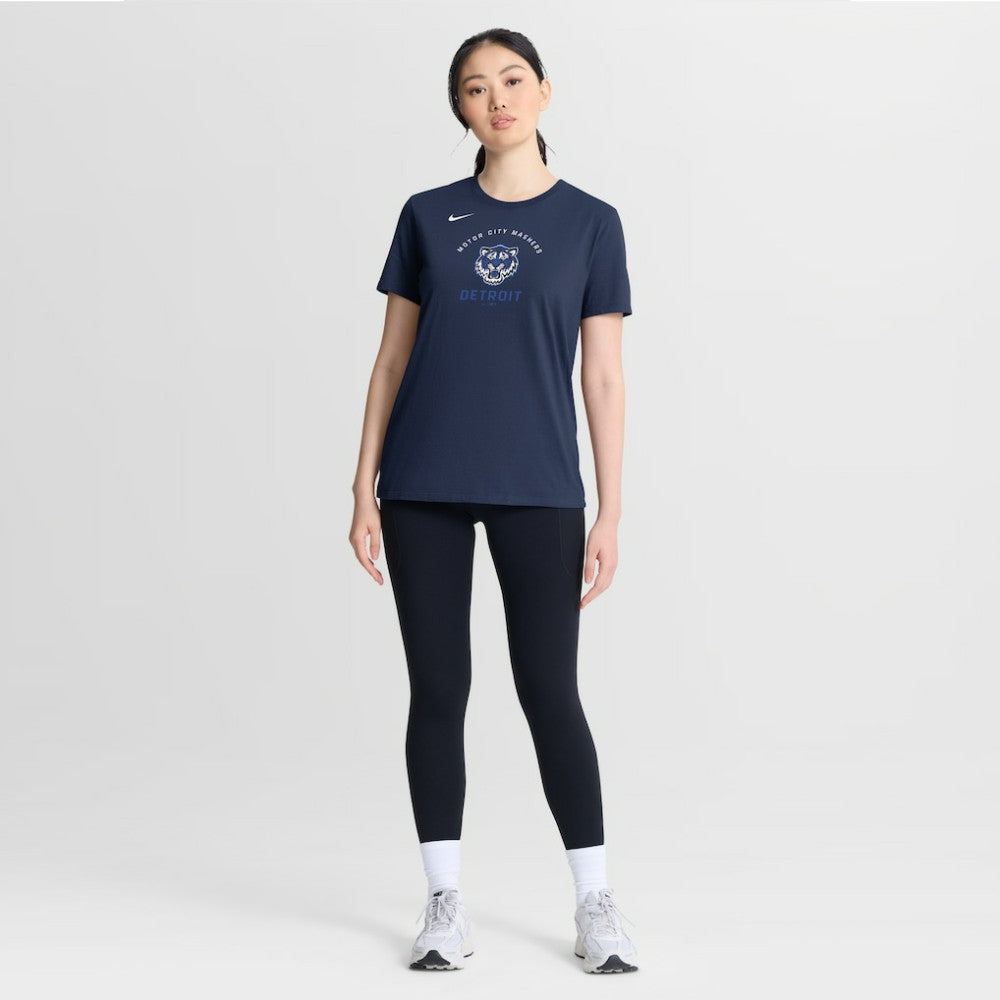 Detroit Tigers Nike Women's City Connect Arch T-Shirt - Navy - Nike Online