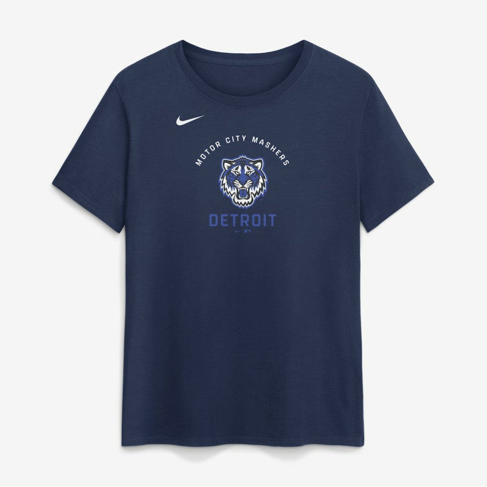 Detroit Tigers Nike Women's City Connect Arch T-Shirt - Navy - Nike Online