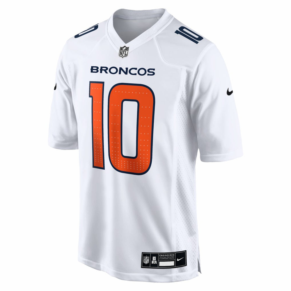 Nike Bo Nix Denver Broncos Tundra Fashion Game Jersey White
