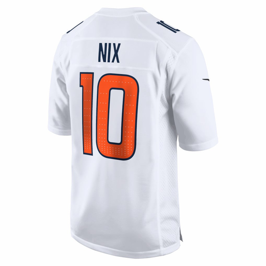 Nike Bo Nix Denver Broncos Tundra Fashion Game Jersey White
