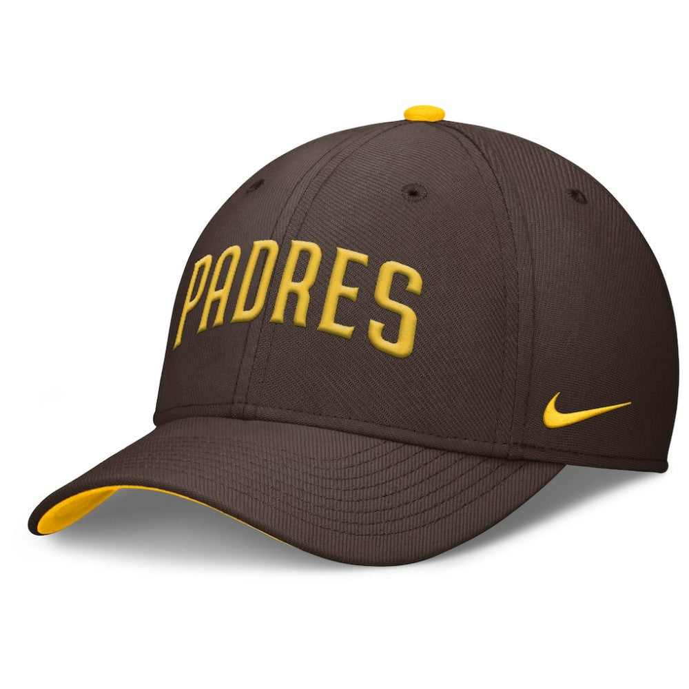San Diego Padres Nike Primetime Rise Dri-FIT Flex Hat - Brown - Nike Discount