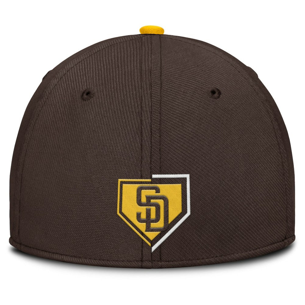 San Diego Padres Nike Primetime Rise Dri-FIT Flex Hat - Brown - Nike Discount