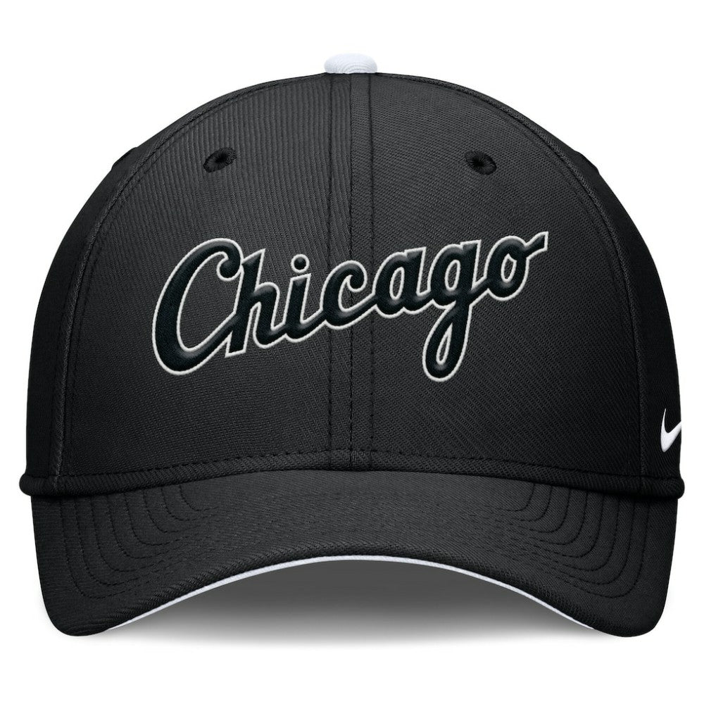 Chicago White Sox Nike Primetime Rise Dri-FIT Flex Hat - Black - Nike on Sale