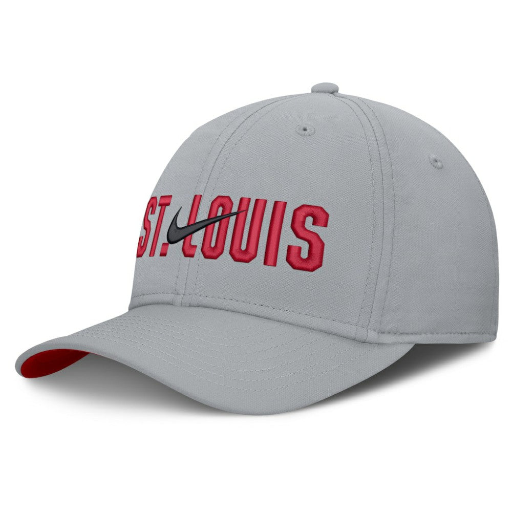 St. Louis Cardinals Nike Primetime Rise Dri-FIT Flex Hat - Gray - Nike on Sale