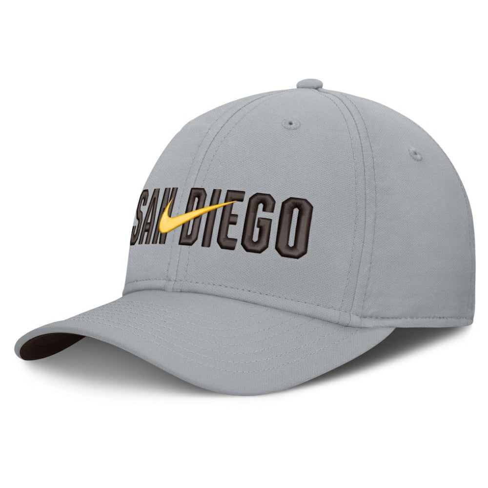 San Diego Padres Nike Primetime Rise Dri-FIT Flex Hat - Gray - Nike Sale