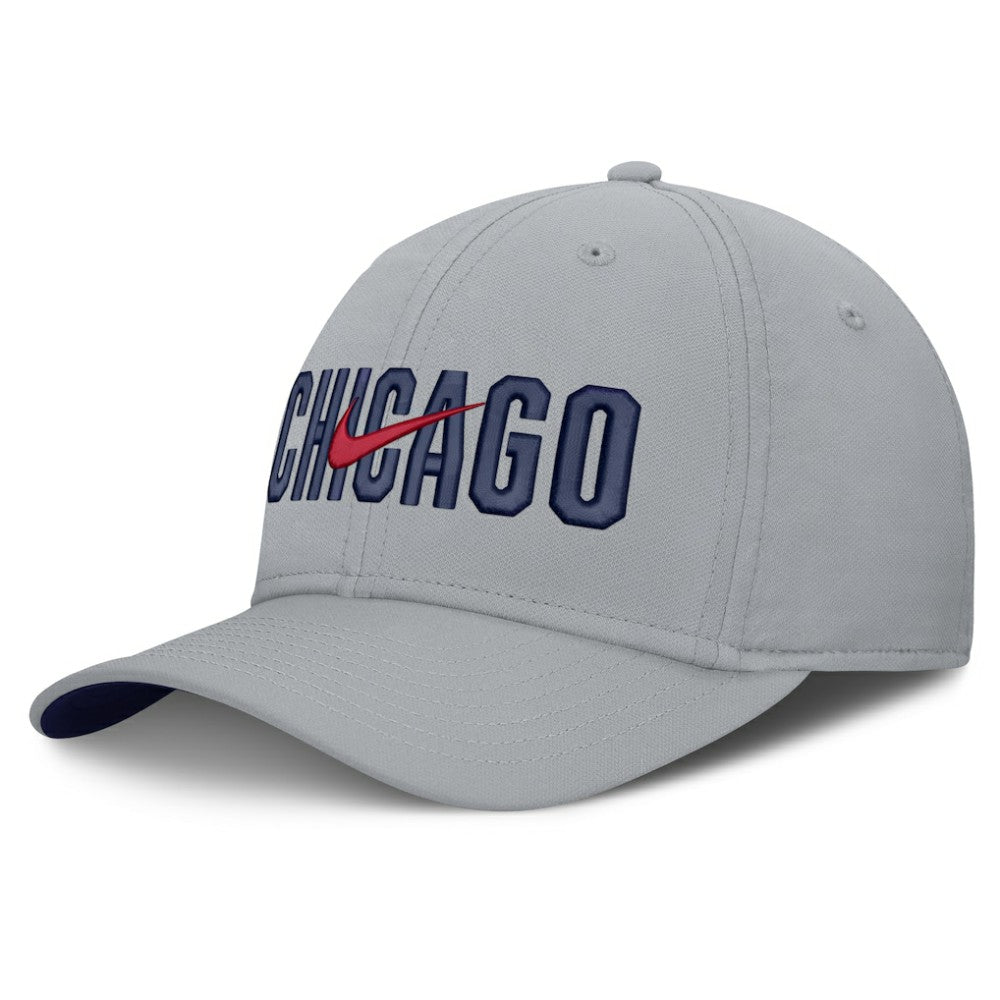 Chicago Cubs Nike Primetime Rise Dri-FIT Flex Hat - Gray - Nike Sale
