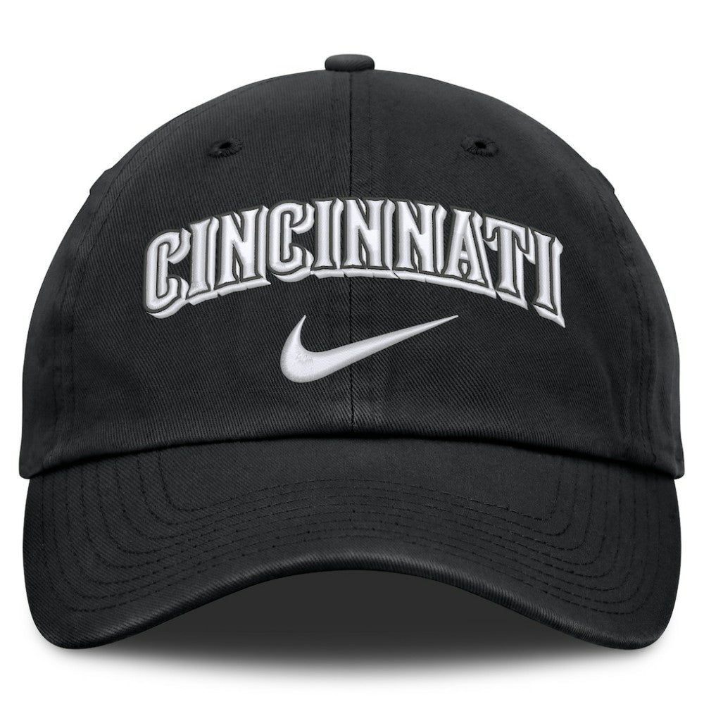 Cincinnati Reds Nike Primetime Club Adjustable Hat - Black - Nike Discount