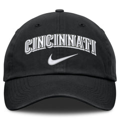 Cincinnati Reds Nike Primetime Club Adjustable Hat - Black - Nike Discount
