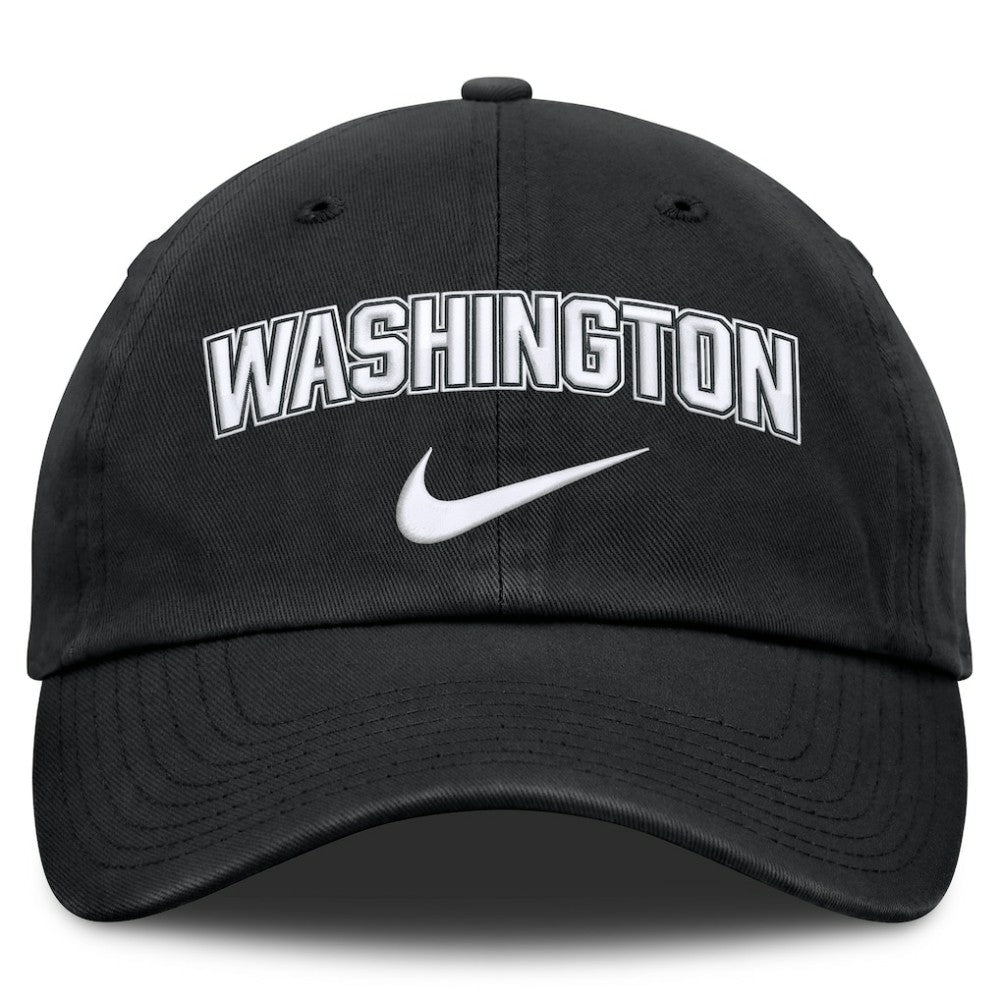 Washington Nationals Nike Primetime Club Adjustable Hat - Black - Nike Lifestyle