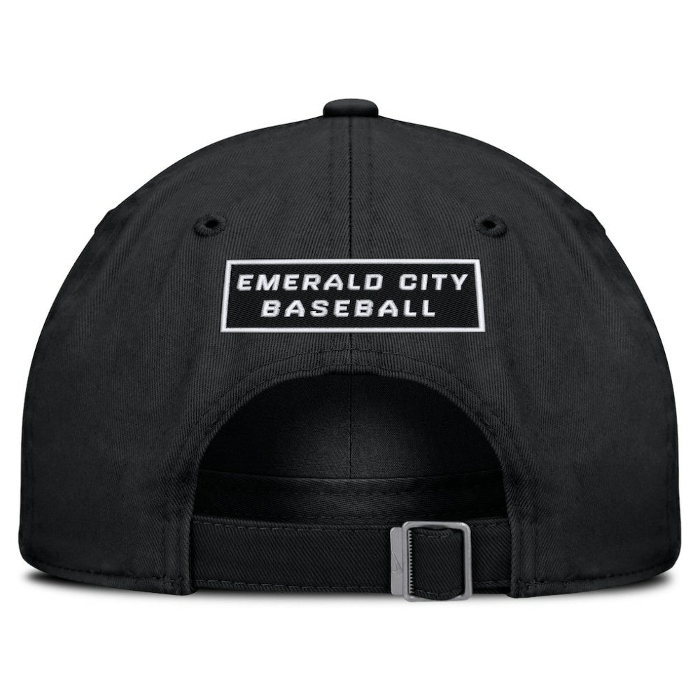 Seattle Mariners Nike Primetime Club Adjustable Hat - Black - Nike Lifestyle
