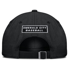 Seattle Mariners Nike Primetime Club Adjustable Hat - Black - Nike Lifestyle