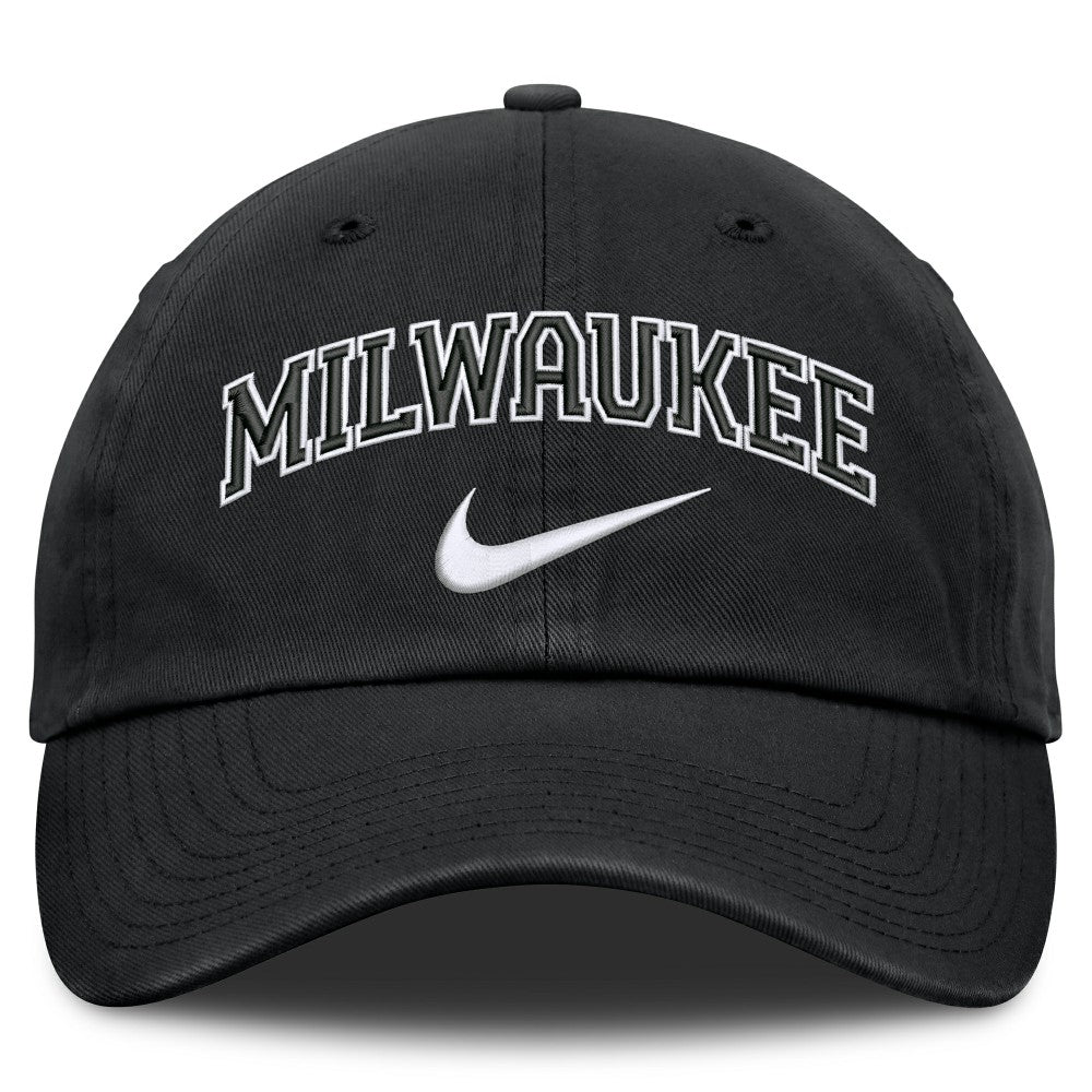 Milwaukee Brewers Nike Primetime Club Adjustable Hat - Black - Nike Lifestyle