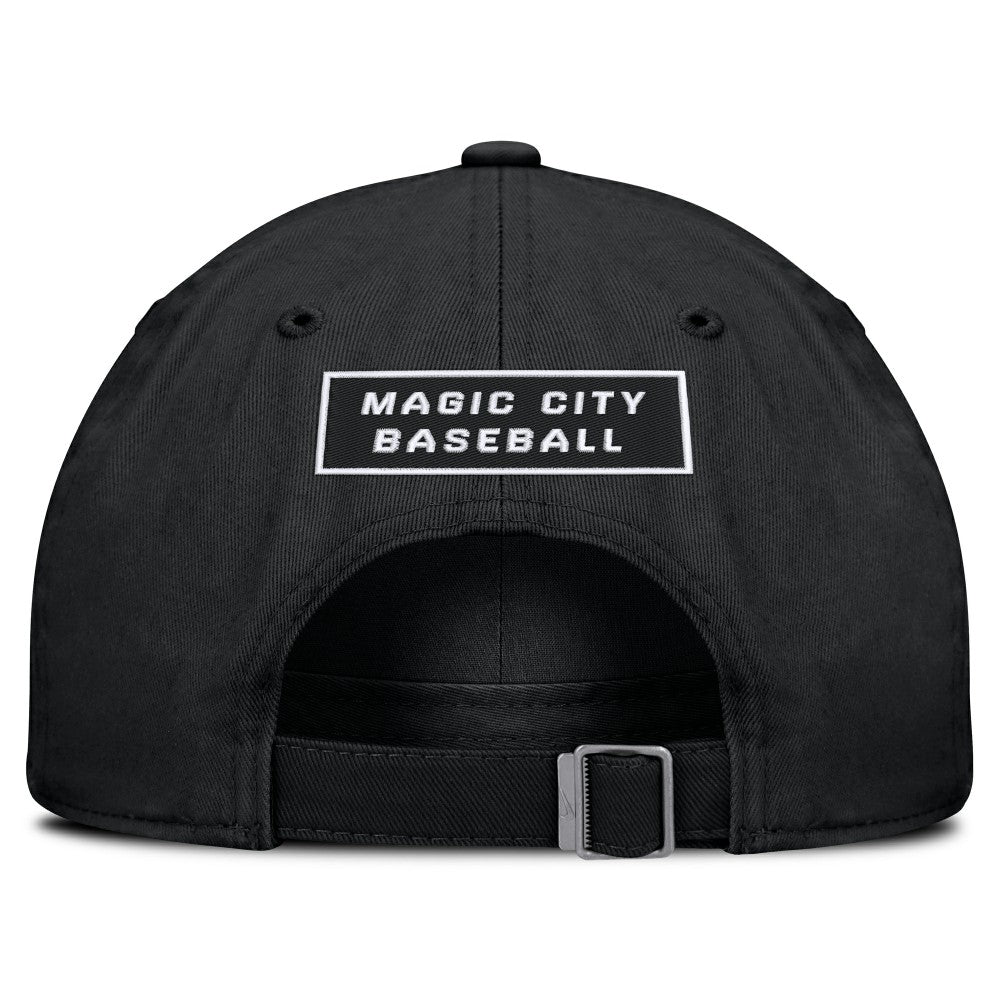 Miami Marlins Nike Primetime Club Adjustable Hat - Black - Nike Discount