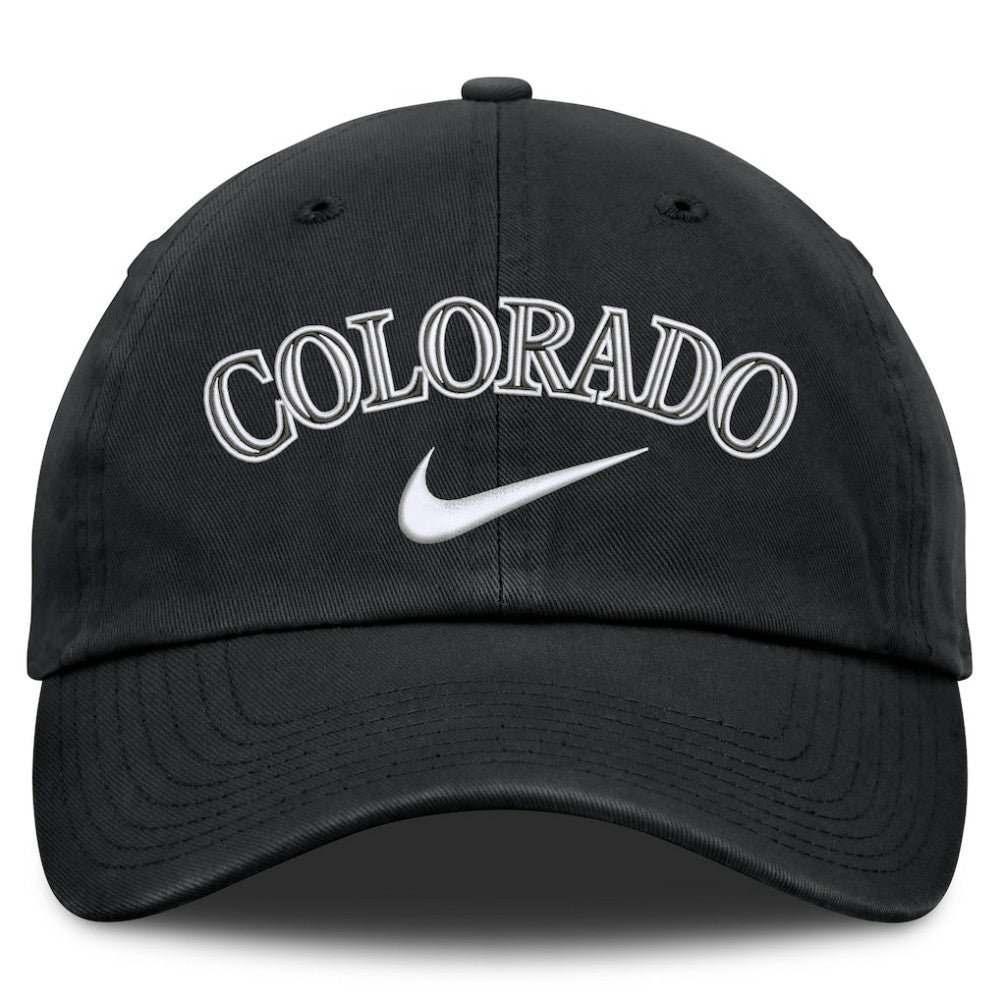 Colorado Rockies Nike Primetime Club Adjustable Hat - Black - Nike Discount
