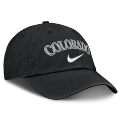 Colorado Rockies Nike Primetime Club Adjustable Hat - Black - Nike Discount
