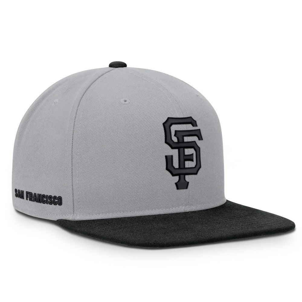 San Francisco Giants Nike Primetime Pro Dri-FIT Snapback Hat - Gray/Black - Nike Discount