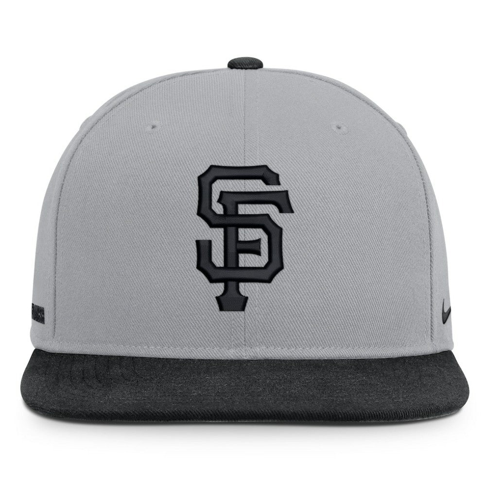 San Francisco Giants Nike Primetime Pro Dri-FIT Snapback Hat - Gray/Black - Nike Discount