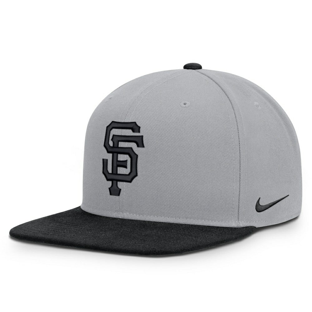San Francisco Giants Nike Primetime Pro Dri-FIT Snapback Hat - Gray/Black - Nike Discount