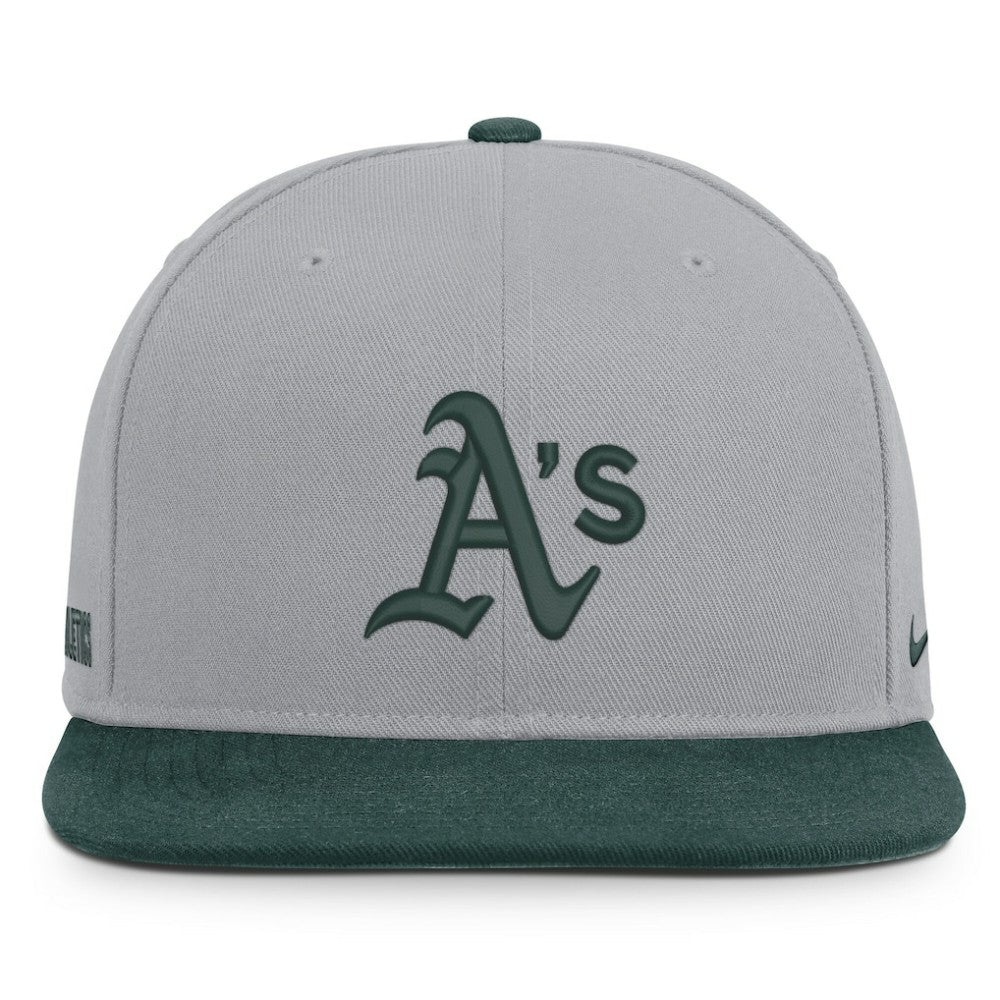 Athletics Nike Primetime Pro Dri-FIT Snapback Hat - Gray/Green - Nike Online