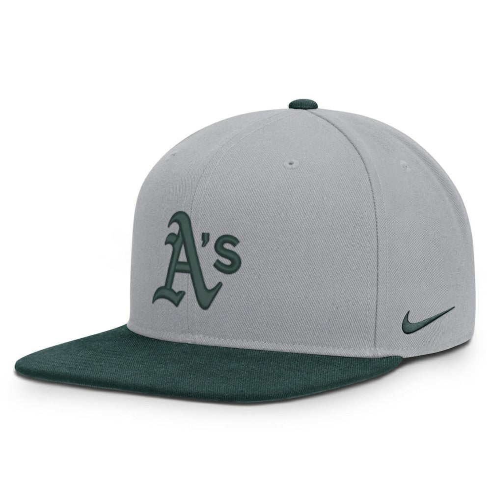 Athletics Nike Primetime Pro Dri-FIT Snapback Hat - Gray/Green - Nike Online