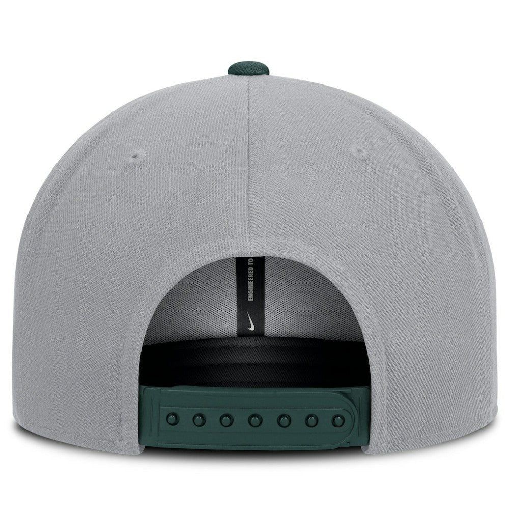 Athletics Nike Primetime Pro Dri-FIT Snapback Hat - Gray/Green - Nike Online