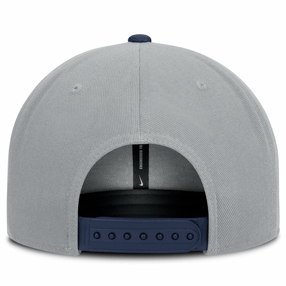 Milwaukee Brewers Nike Primetime Pro Dri-FIT Snapback Hat - Gray/Navy - Nike Online