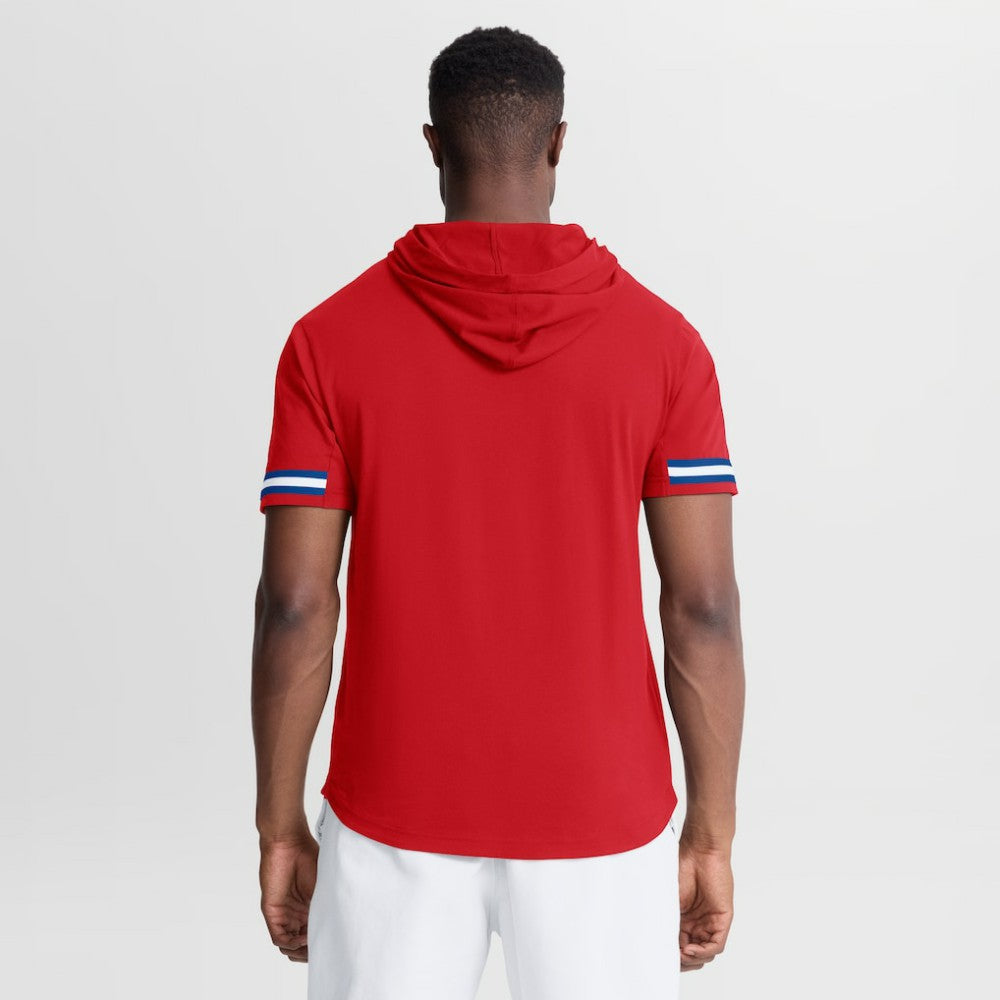 Philadelphia Phillies Fanatics Optimal Play Hooded T-Shirt - Red - Fanatics Lifestyle