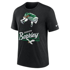 Nike Saquon Barkley Philadelphia Eagles Player Graphic T-Shirt Heather Black