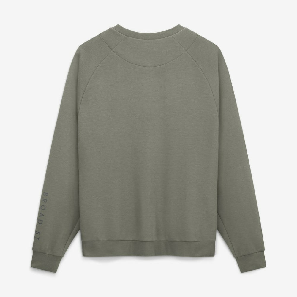 Philadelphia Phillies Nike Statement Primary Raglan Dri-FIT Sweatshirt - Olive - Nike Lifestyle