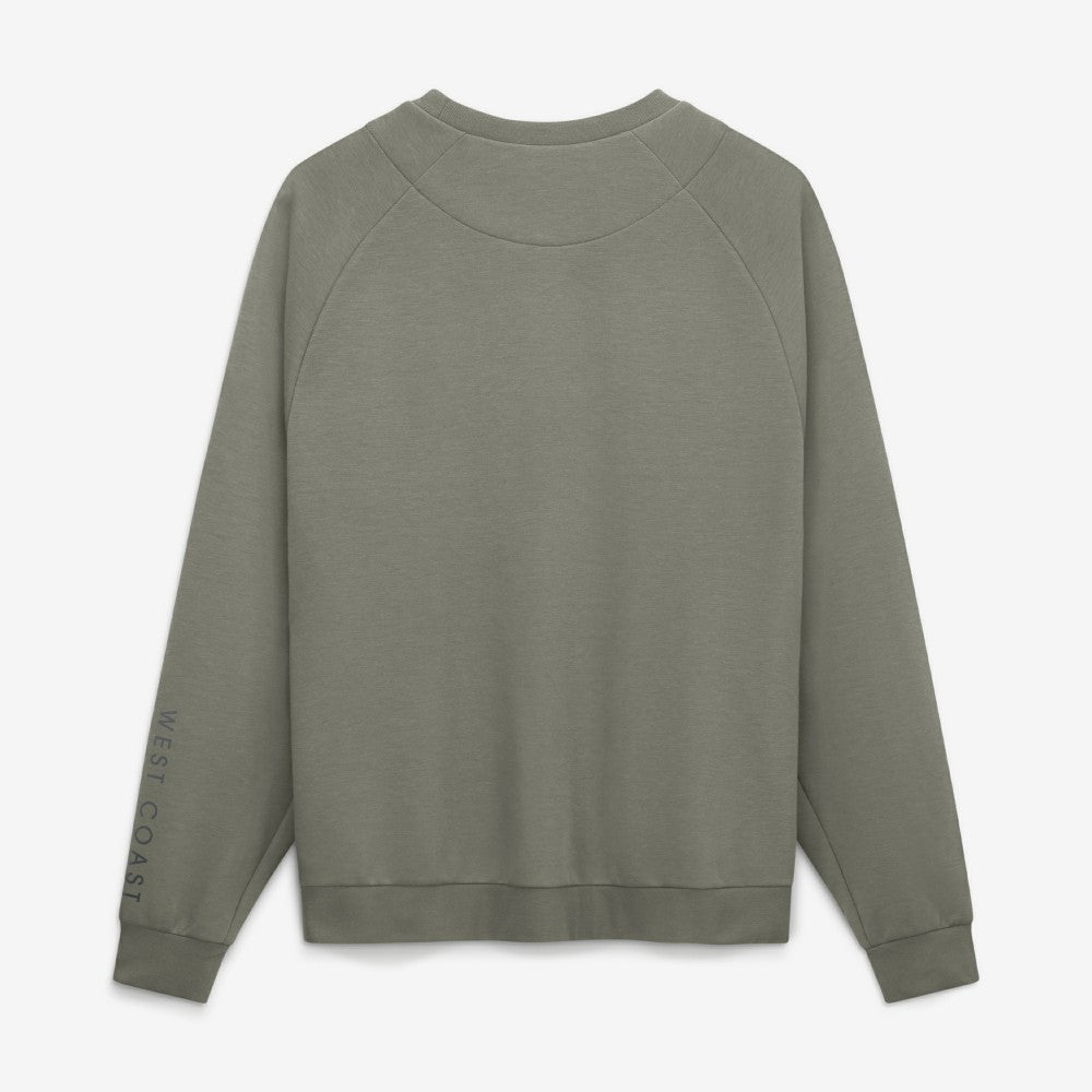 Los Angeles Dodgers Nike Statement Primary Raglan Dri-FIT Sweatshirt - Olive - Nike Discount