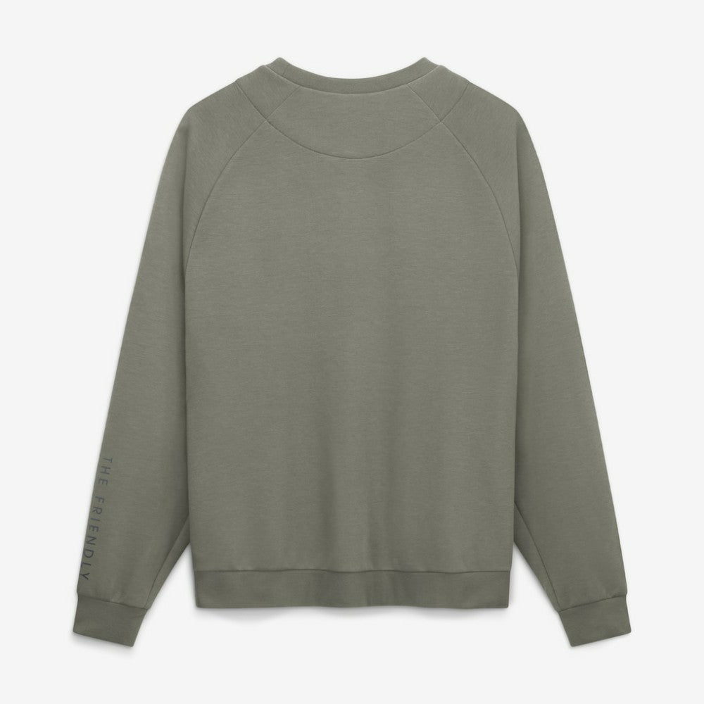 Chicago Cubs Nike Statement Primary Raglan Dri-FIT Sweatshirt - Olive - Nike Discount