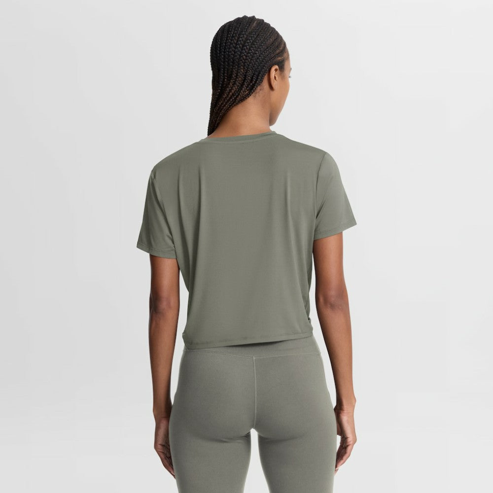 Los Angeles Dodgers Nike Women's One Twist Dri-FIT Cropped T-Shirt - Olive - Nike Online
