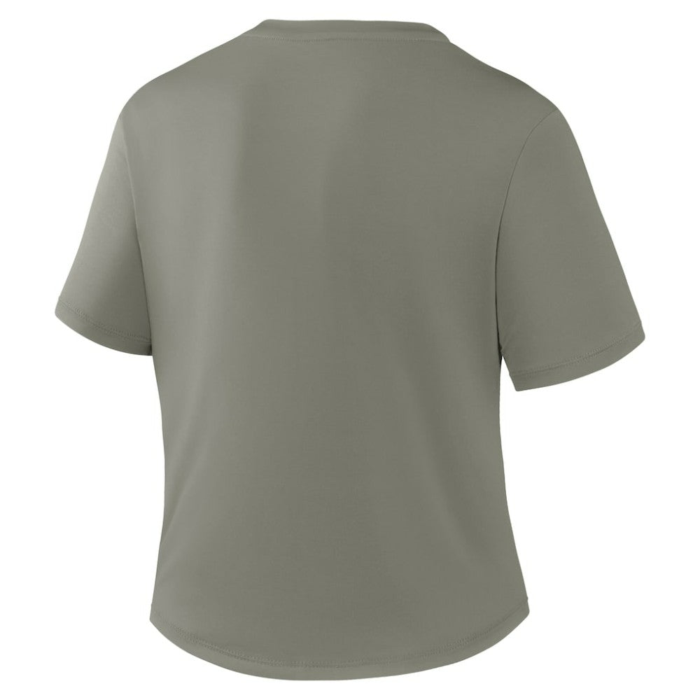 Los Angeles Dodgers Nike Women's One Twist Dri-FIT Cropped T-Shirt - Olive - Nike Online