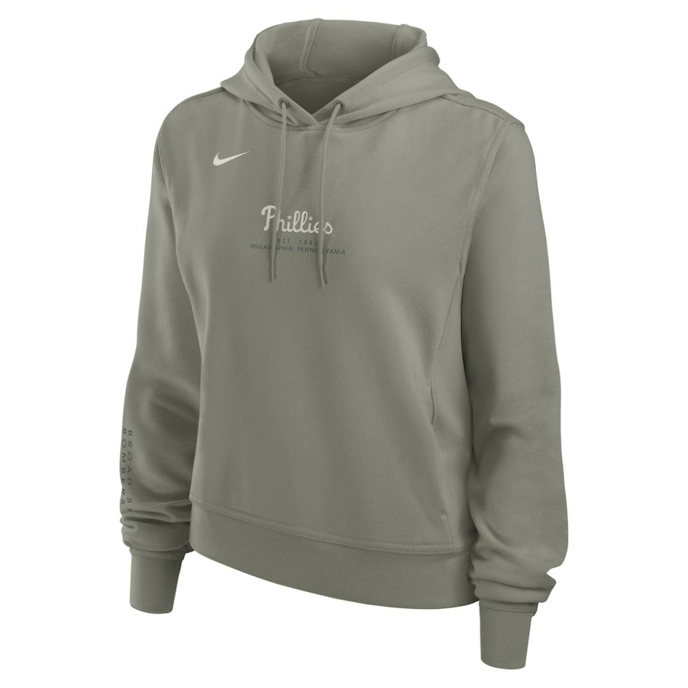 Philadelphia Phillies Nike Women's One Tri-Blend Dri-FIT Hoodie - Olive - Nike Online