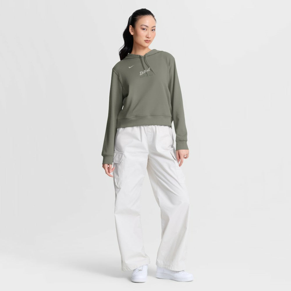 Detroit Tigers Nike Women's One Tri-Blend Dri-FIT Hoodie - Olive - Nike Online