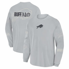Fanatics Buffalo Bills Oversized Type Play Long Sleeve T-Shirt Gray