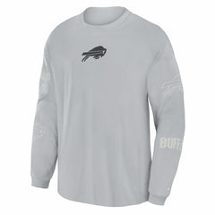 Fanatics Buffalo Bills Oversized Type Play Long Sleeve T-Shirt Gray