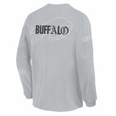Fanatics Buffalo Bills Oversized Type Play Long Sleeve T-Shirt Gray