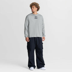 Fanatics Green Bay Packers Oversized Type Play Long Sleeve T-Shirt Gray