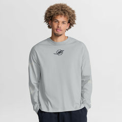 Fanatics Miami Dolphins Oversized Type Play Long Sleeve T-Shirt Gray