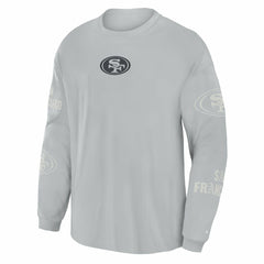 Fanatics San Francisco 49ers Oversized Type Play Long Sleeve T-Shirt Gray